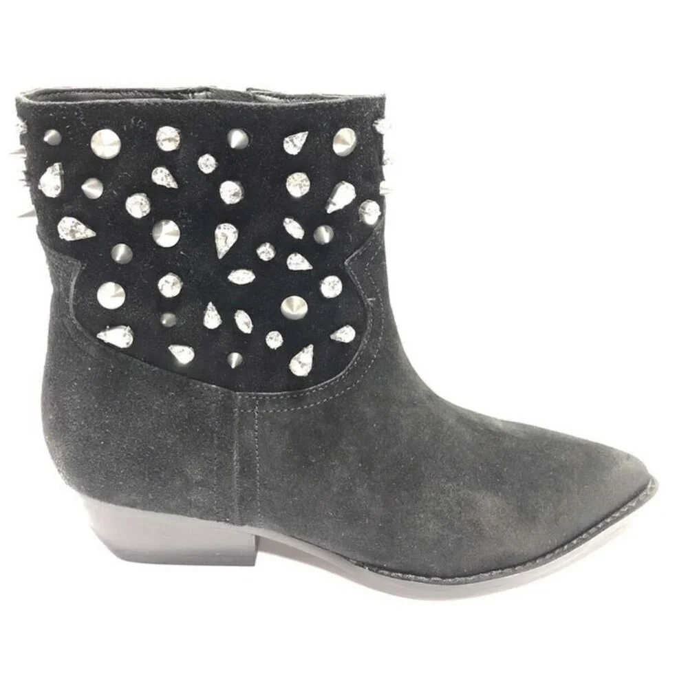 Sam Edelman Women’s Avril, Black Suede Booties, Size 6M